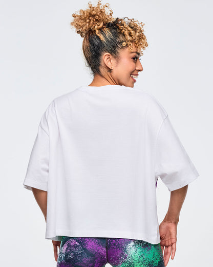 Apres Zumba Oversized Boxy Crop Top