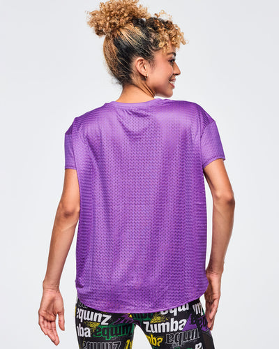 Apres Zumba High Low Crew Neck Top