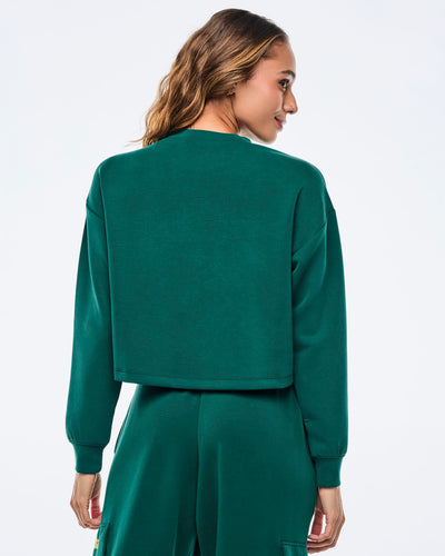 Apres Zumba Modal Long Sleeve Oversized Crop Top