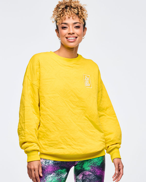 Apres Zumba Oversized Pullover Sweatshirt