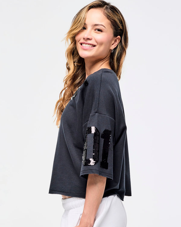 Zumba Sparkle Boxy Crop Top