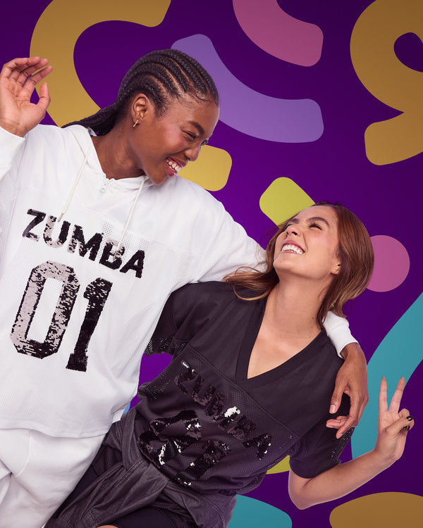Zumba Sparkle V-Neck Mesh Top
