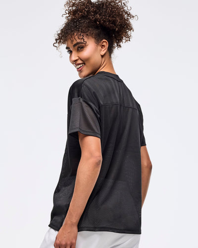 Zumba Sparkle V-Neck Mesh Top