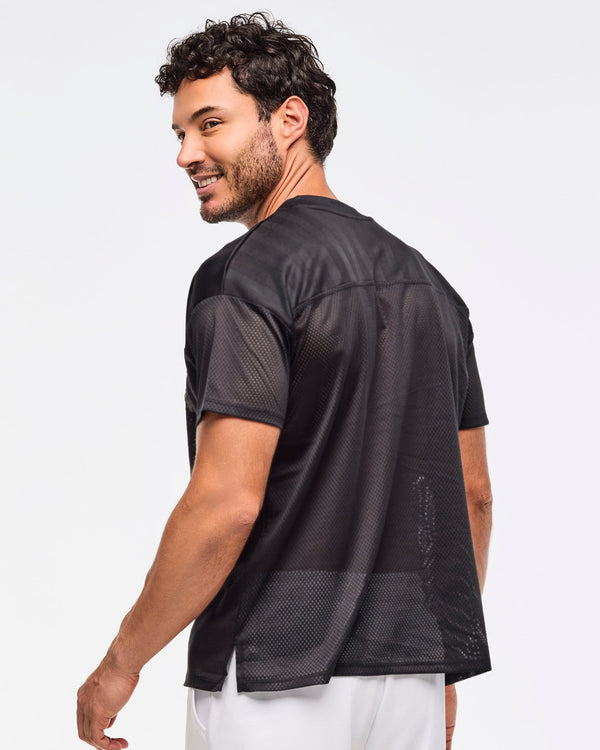 Zumba Sparkle V-Neck Mesh Top
