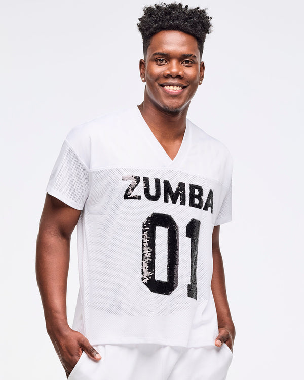 Zumba Sparkle V-Neck Mesh Top