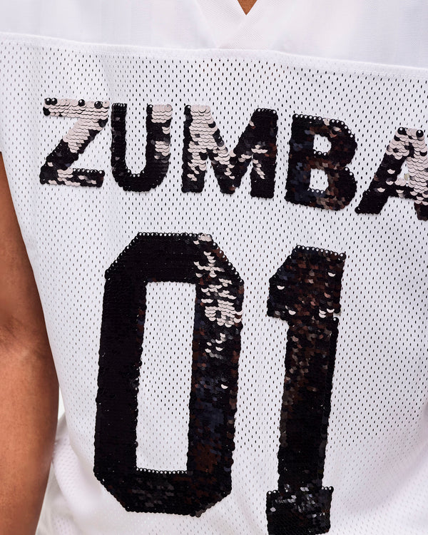 Zumba Sparkle V-Neck Mesh Top