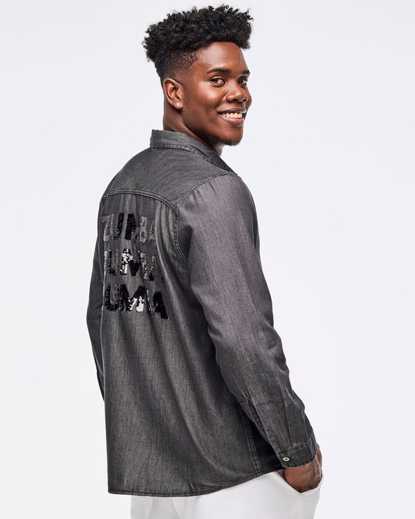 Zumba Sparkle Button Down