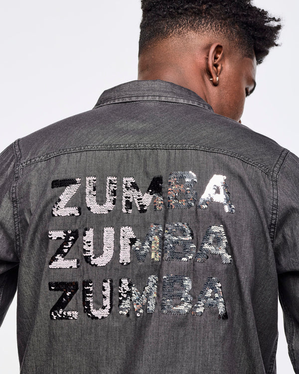 Zumba Sparkle Button Down