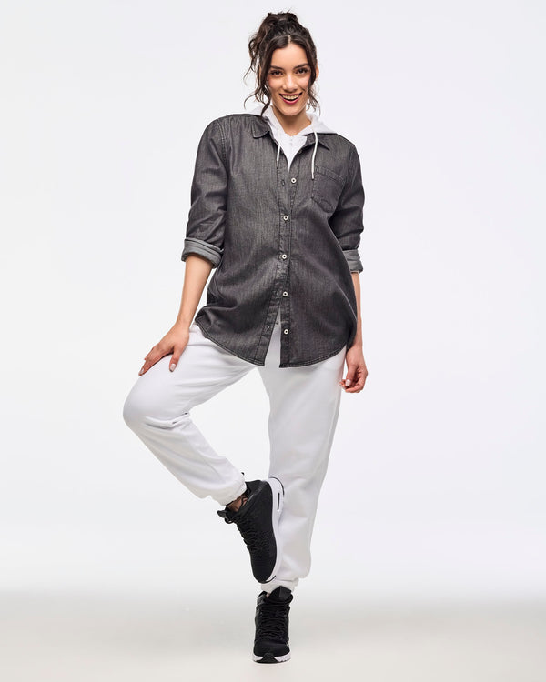 Zumba Sparkle Button Down