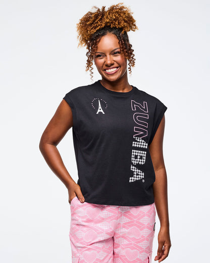 Bold Black # Zumba Amour Loose Tank