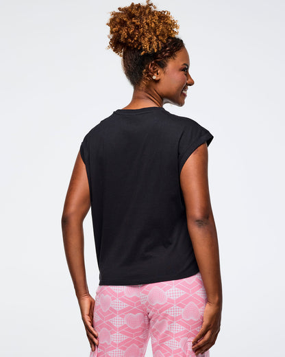 Bold Black # Zumba Amour Loose Tank