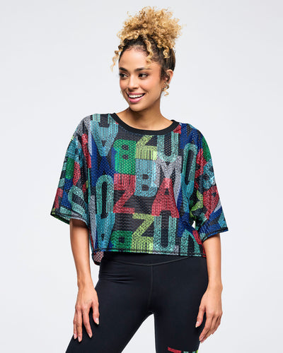 Latin Movement Boxy Dolman Crop Top