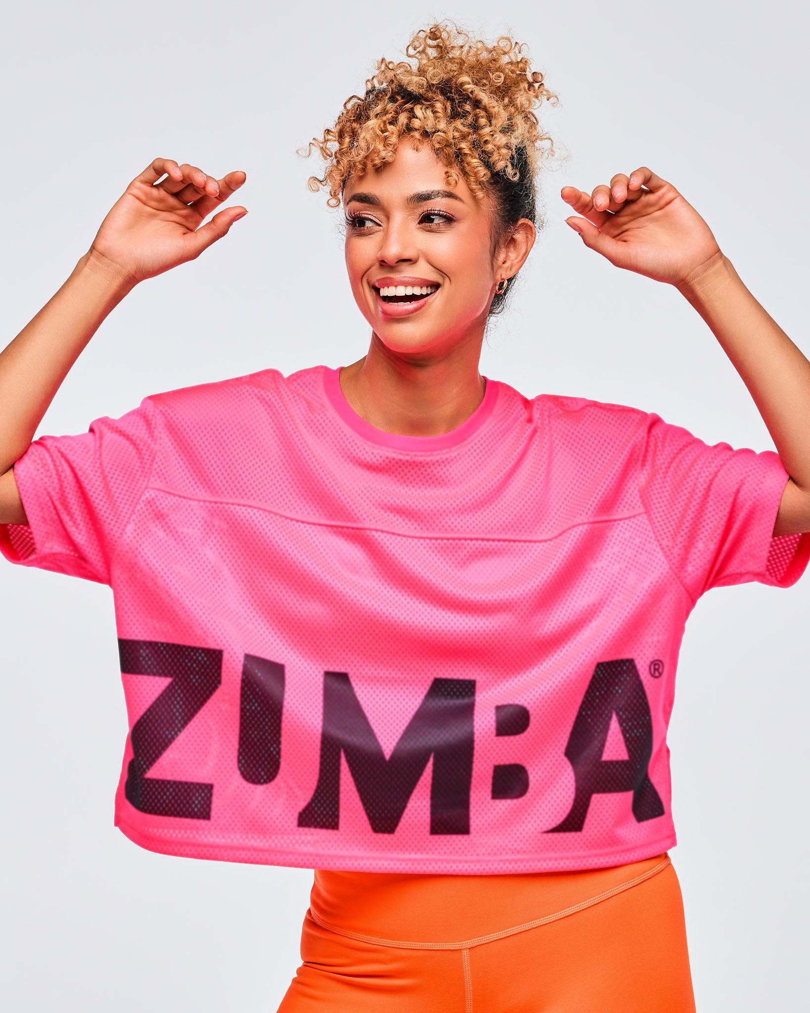 Gumball # Neon Mesh Boxy Crop Top