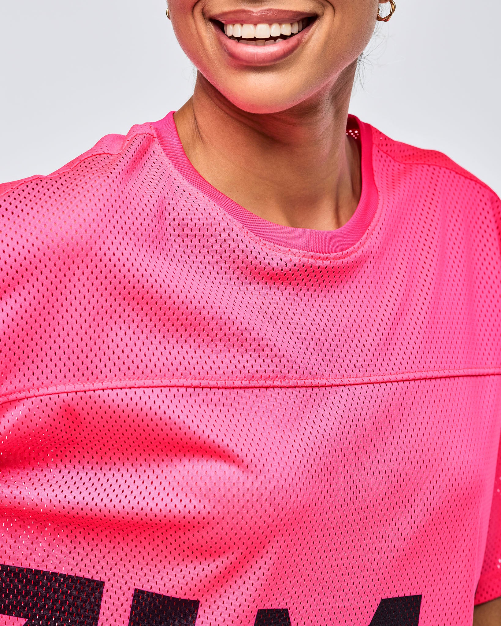 Gumball # Neon Mesh Boxy Crop Top