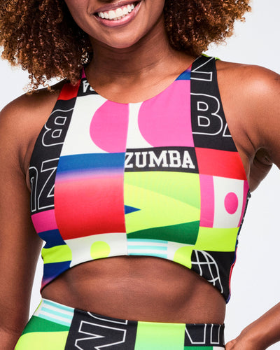 Worldwide High Neck Crop Top