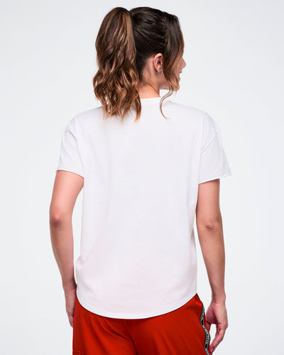 Worldwide High Low Crew Neck Top
