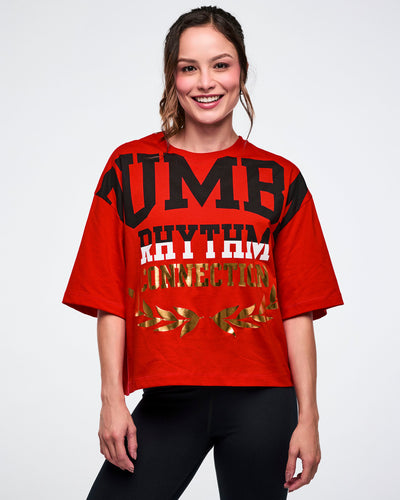 Worldwide Oversized Boxy Crop Top