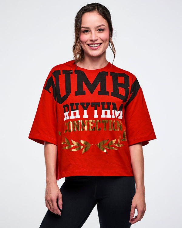 Worldwide Oversized Boxy Crop Top