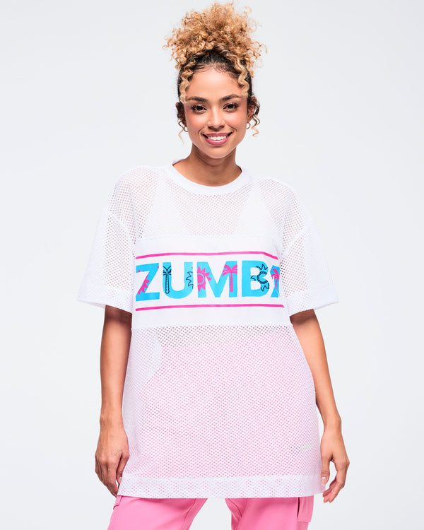 Zumba Cruise Boxy Mesh Top