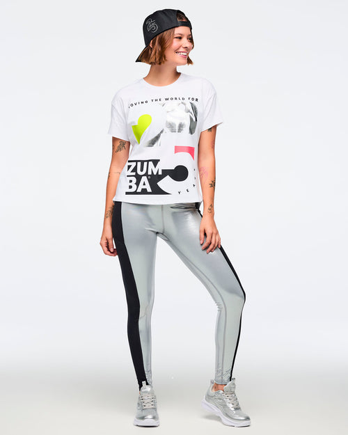 Zumba 25 High Low Crew Neck Top
