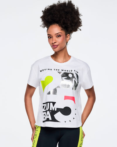 Zumba 25 High Low Crew Neck Top