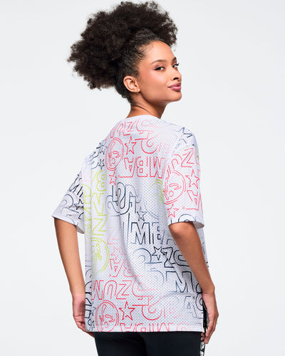 Zumba 25 Boxy Mesh Top