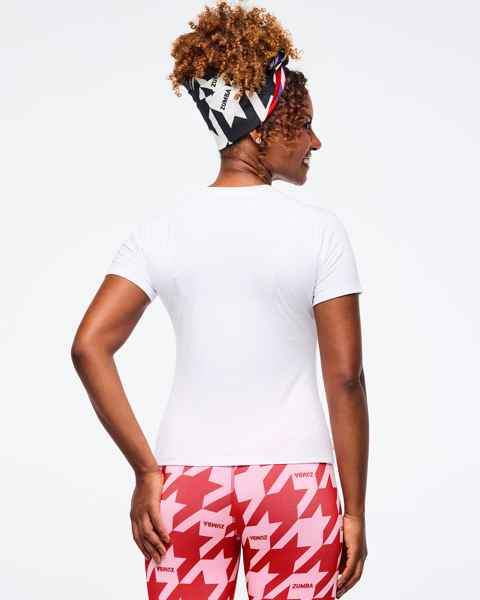 Wear It Out White # Zumba Amour Fitted Top