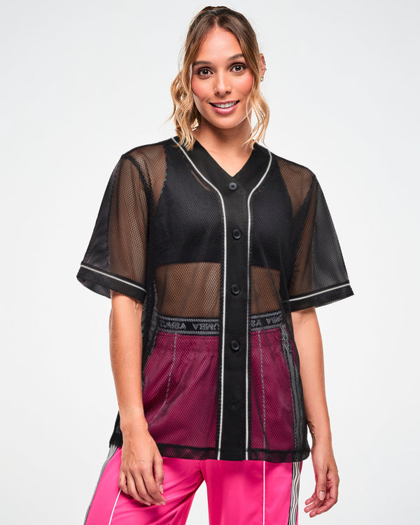 Electric Feel Unisex Mesh Baseball Jersey