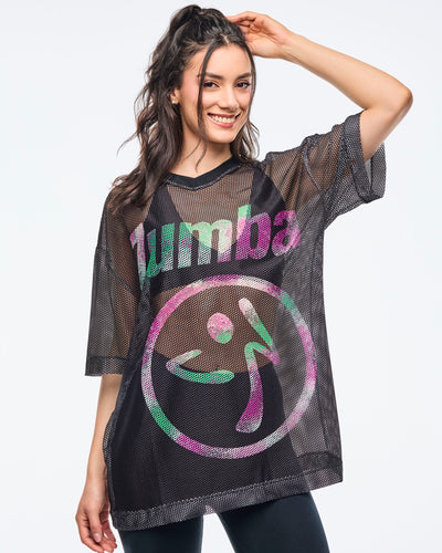 Apres Zumba Mesh V-Neck Top