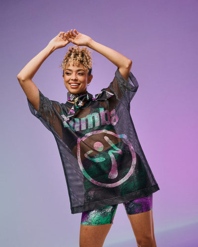 Apres Zumba Mesh V-Neck Top