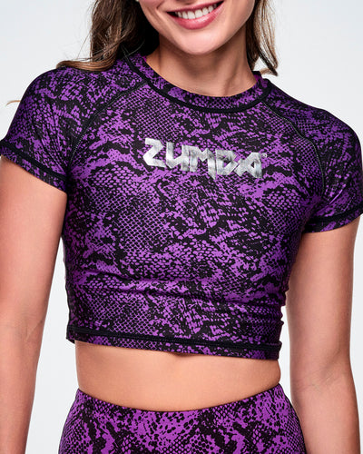 Rock 'n' Roll Cap Sleeve Crop Top