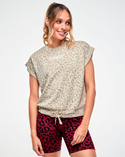 Zumba Modal Printed Sleeveless Sweatshirt