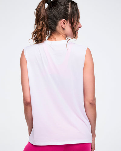 Color Spree Mesh Crew Neck Muscle Tank