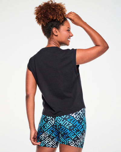 Zumba X The Smurfs Extended Shoulder Loose Tank