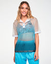 Zumba X The Smurfs Oversized Mesh Polo