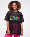 Zumba Worldwide Boxy Mesh Top