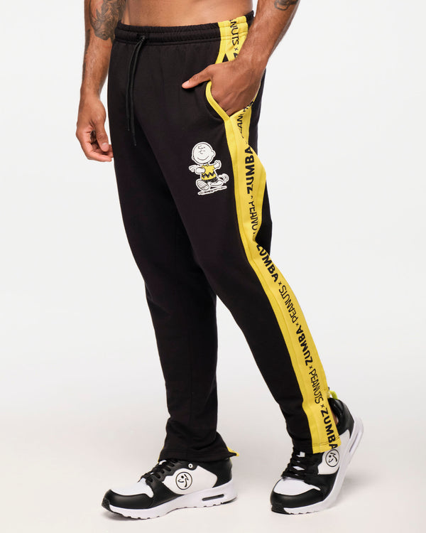 Zumba X Peanuts Men's Knit Jogger With Side Inserts