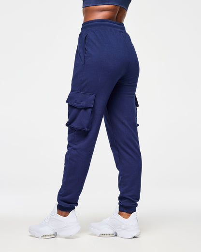 Blue Jean Men's Knit Denim Cargo Pants