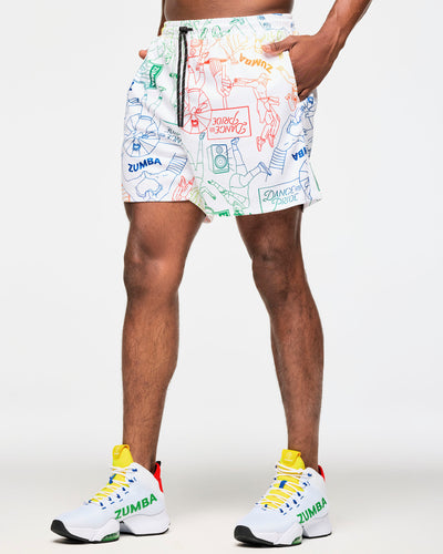 Zumba Men's Mesh Shorts