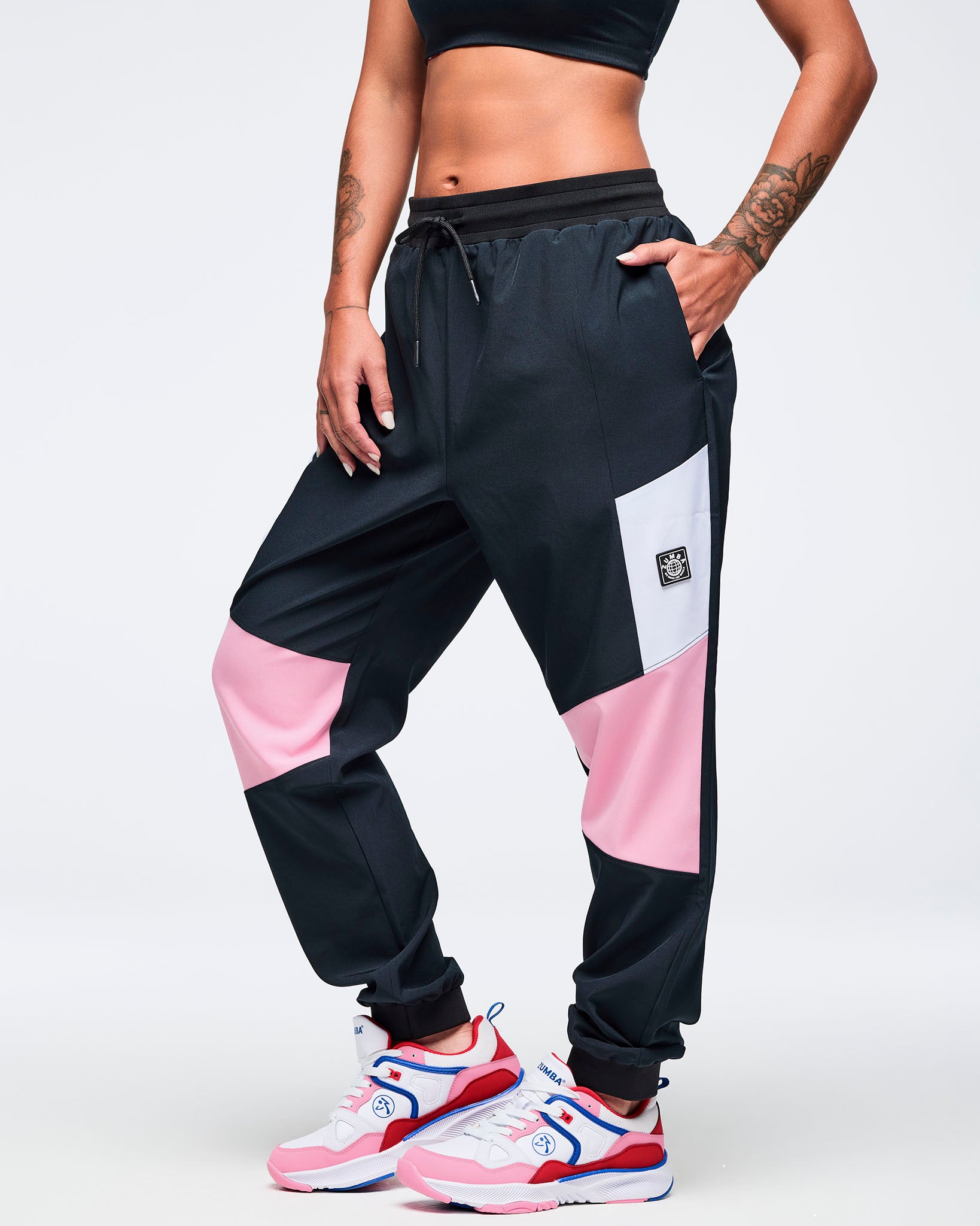 Bold Black # Zumba Amour Men's Woven Pants