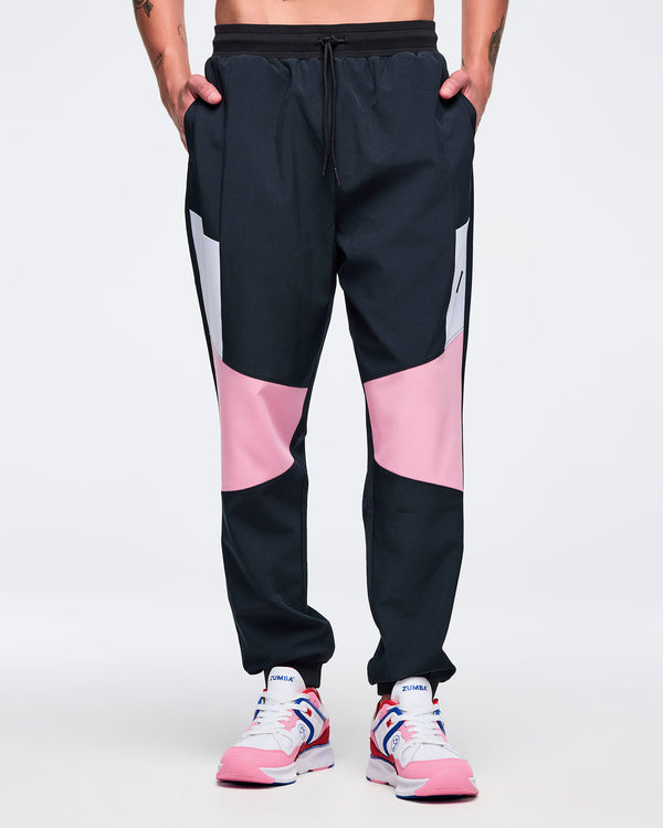 Bold Black # Zumba Amour Men's Woven Pants