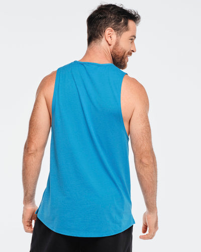 Funscape Round Hem Men's High Neck Tank