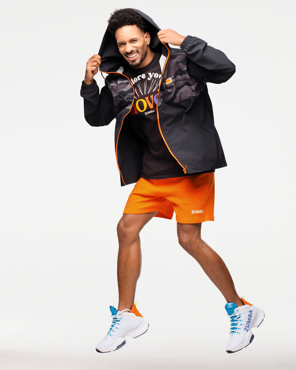 Zumba Explore Men's Hooded Windbreaker Jacket