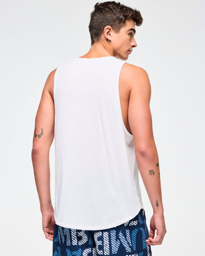 Blue Jean Men's Open Neck Tank