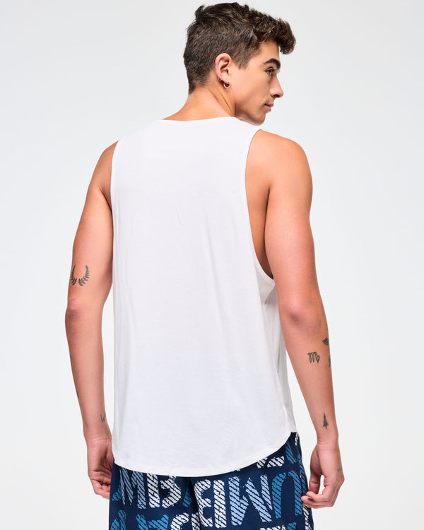 Blue Jean Men's Open Neck Tank