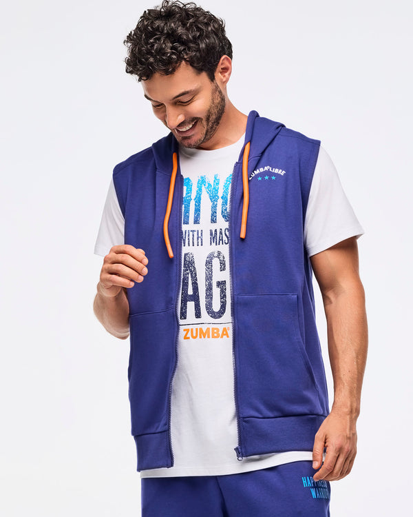 Zumba Libre Men's Sleeveless Zip-Up Hoodie