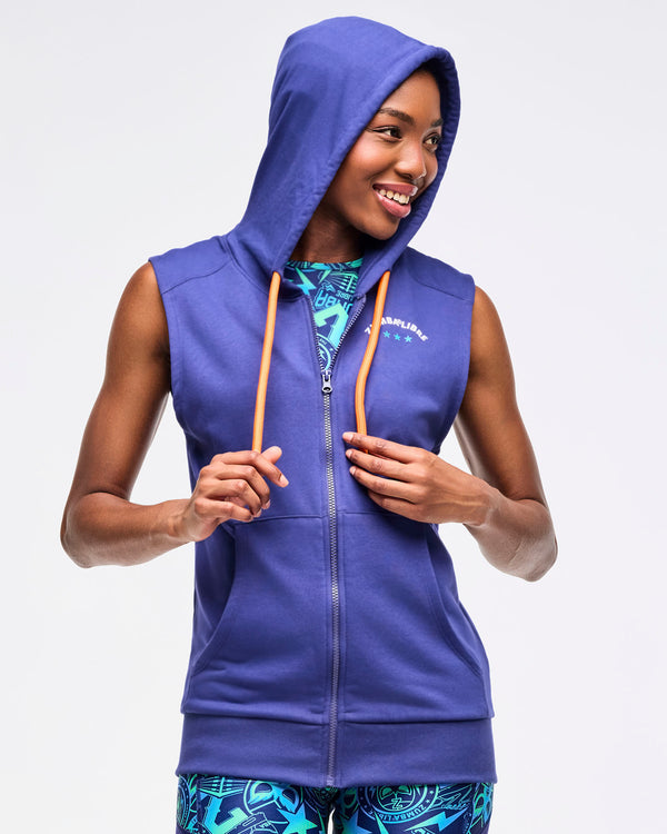Zumba Libre Men's Sleeveless Zip-Up Hoodie