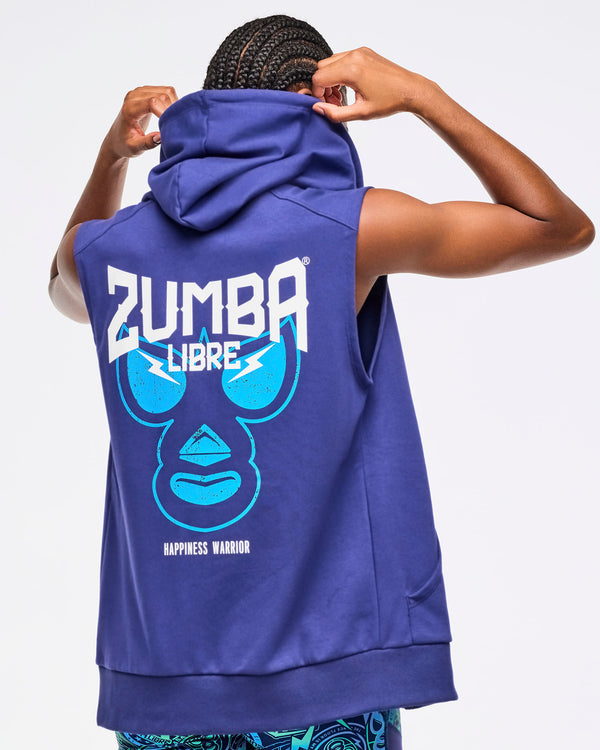 Zumba Libre Men's Sleeveless Zip-Up Hoodie