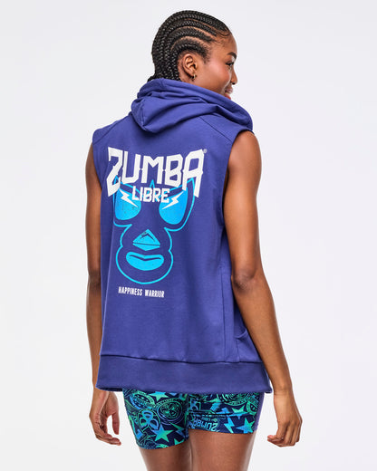 Zumba Libre Men's Sleeveless Zip-Up Hoodie