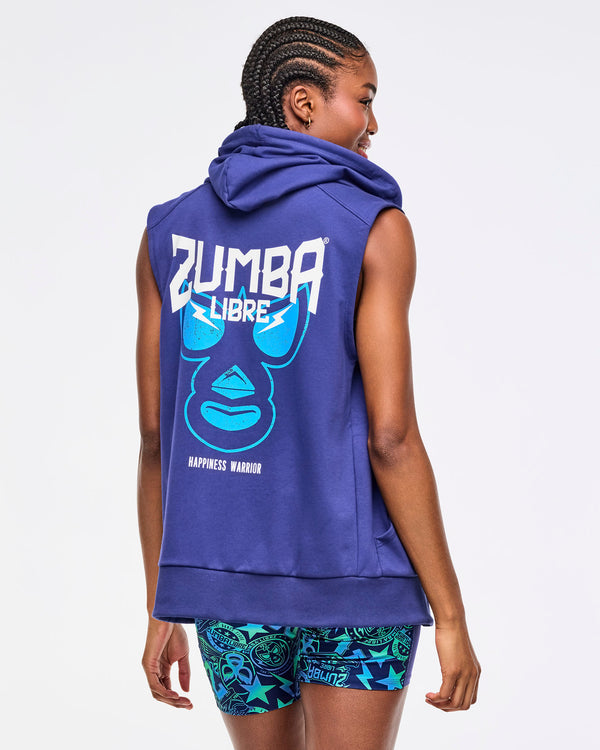 Zumba Libre Men's Sleeveless Zip-Up Hoodie